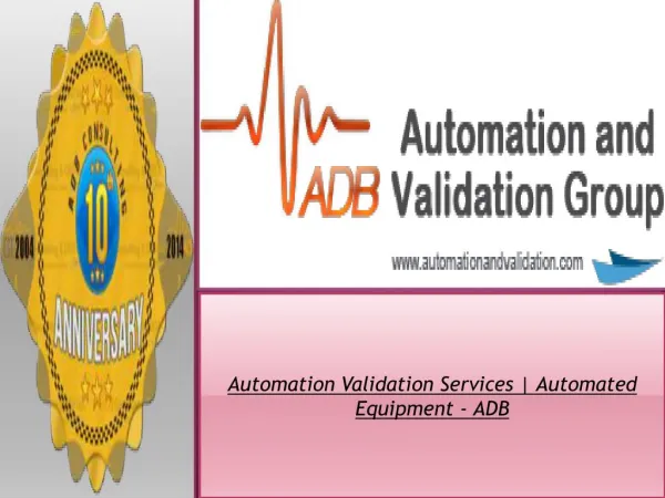 FDA Software Validation - ADB