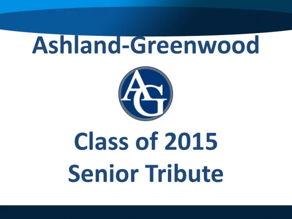 Ashland Greenwood 2015 Senior Tribute - Selfies