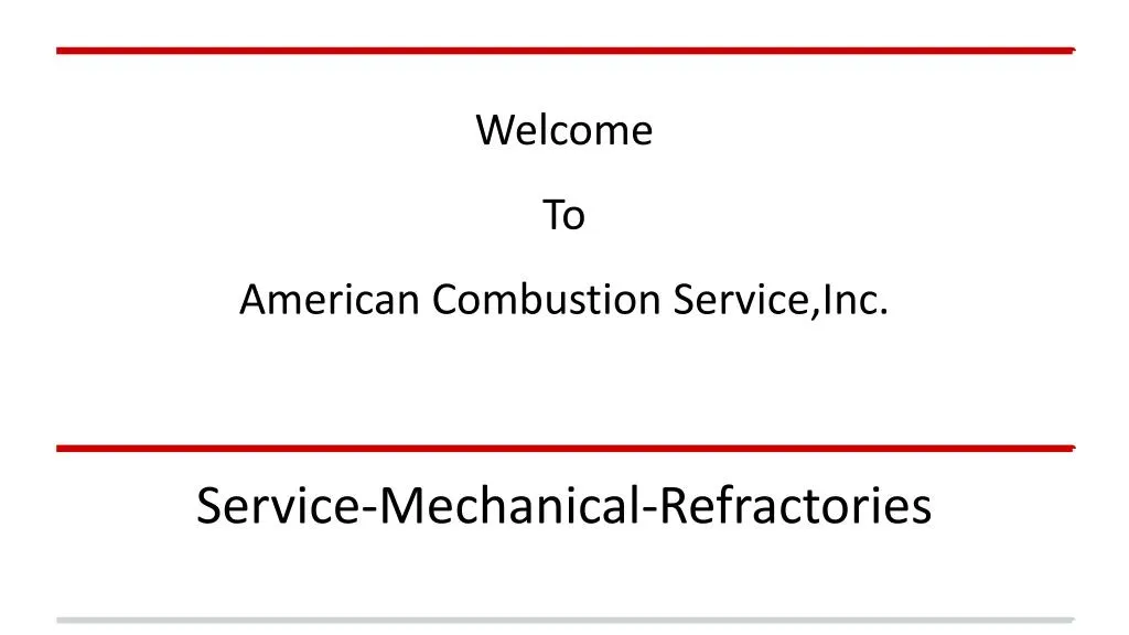 welcome to american combustion service inc