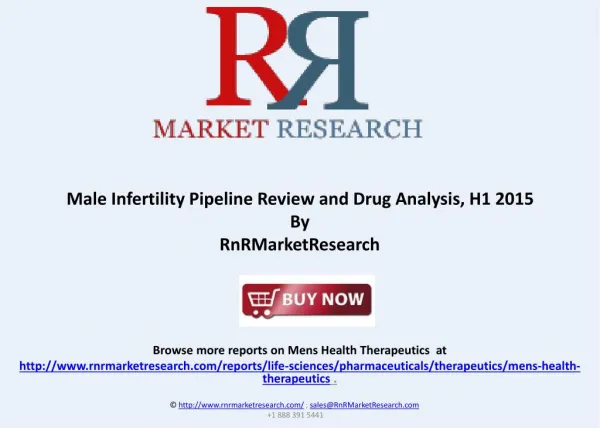 Male Infertility Pipeline Review, H1 2015