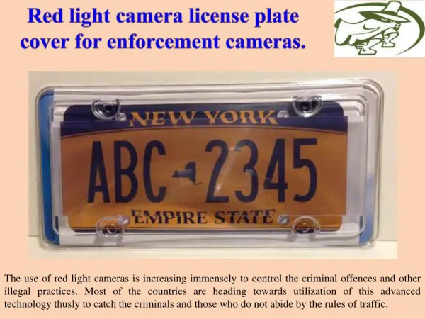 Red light camera license plate cover for enforcement cameras