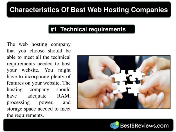Characteristics Of Best Web Hosting Companies