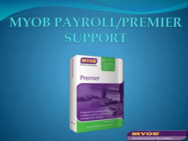 MYOB Payroll/Premier Support