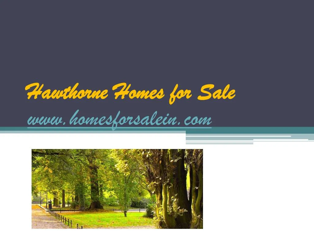 hawthorne homes for sale