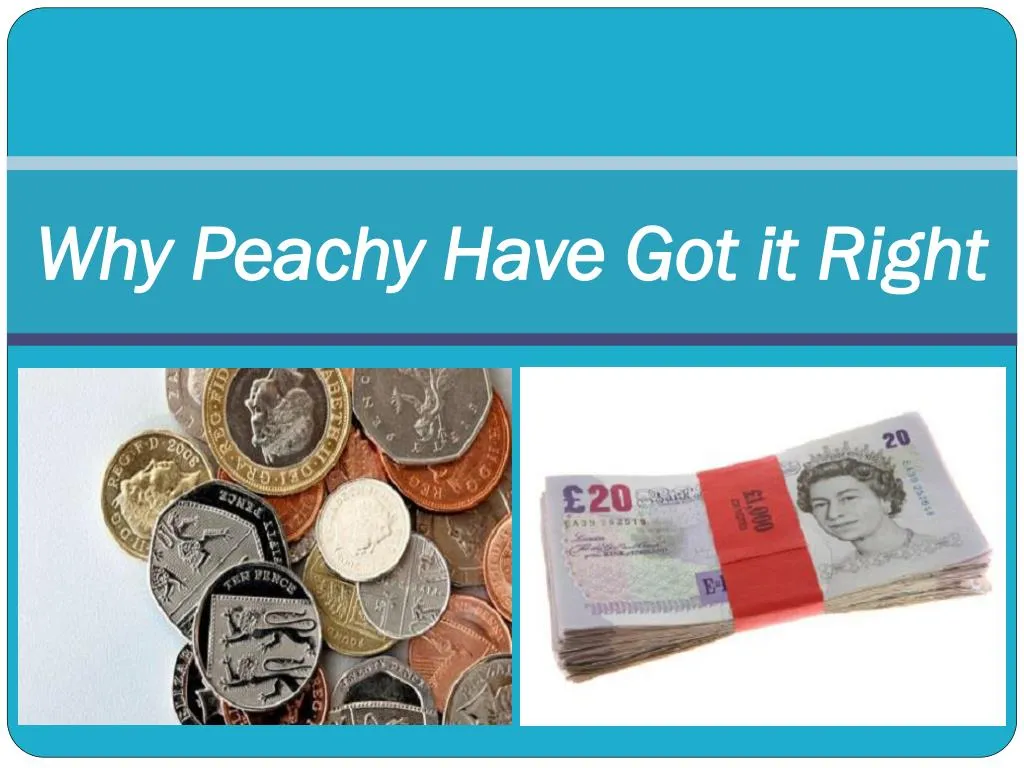 why peachy have got it right