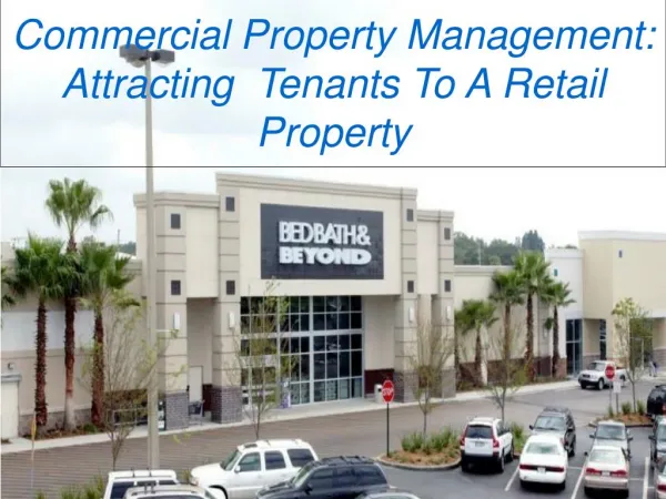 Commercial Property Management: Attracting Tenants