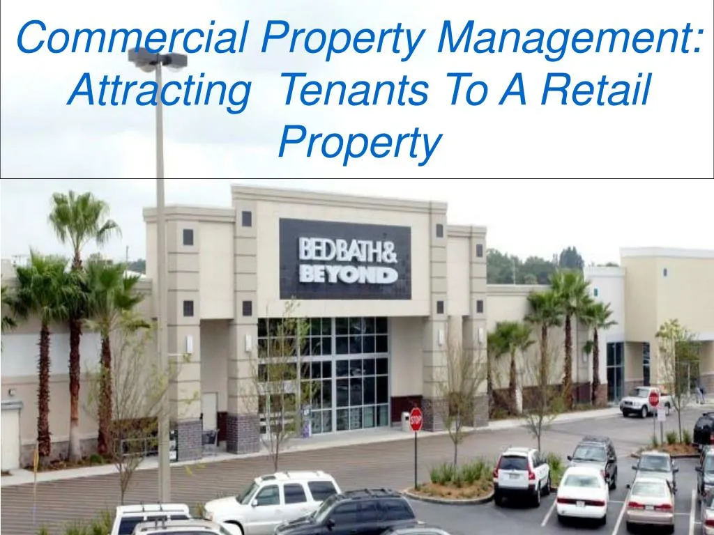 commercial property management attracting tenants to a retail property
