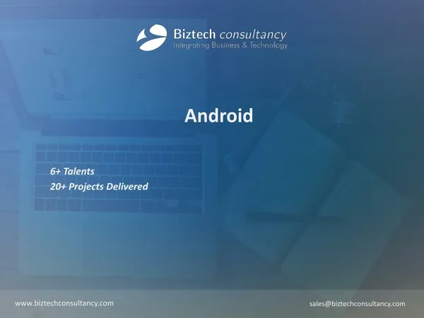 Android Brochure - Biztech Consultancy