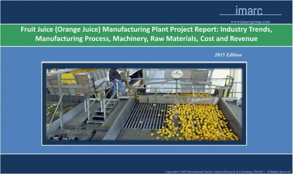 Fruit Juice Manufacturing Plant | Market Trends,