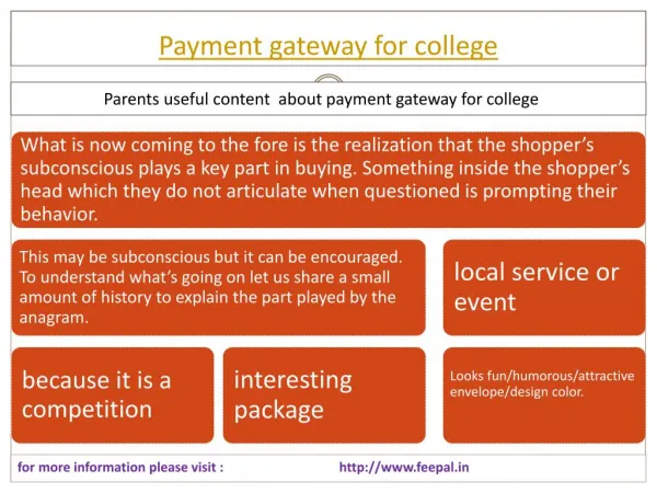 Set a price for a service of payment gateway for college