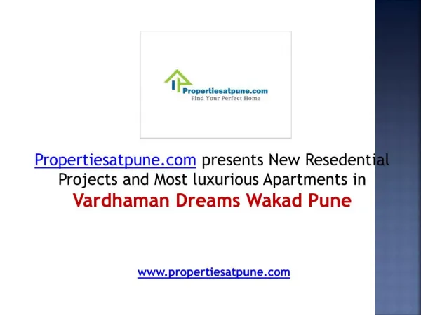 Vardhaman Dreams Wakad Pune, 2 &amp; 3BHK Flats in Wakad