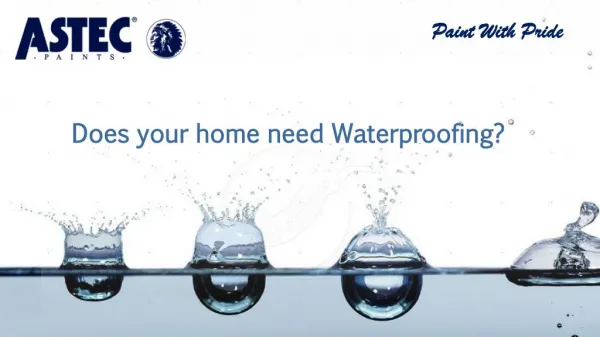 Does your home need Waterproofing?