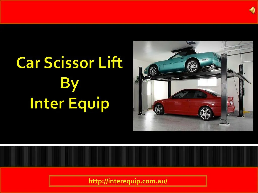 car scissor lift by inter equip