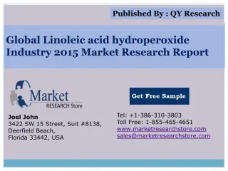 Global Linoleic acid hydroperoxide Industry 2015 Market Rese