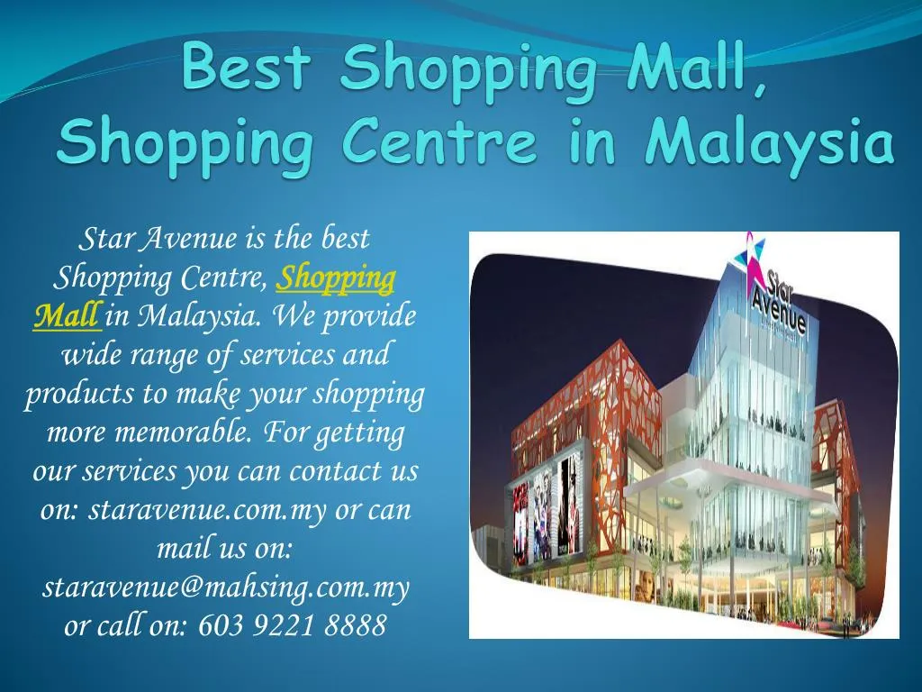 best shopping mall shopping centre in malaysia