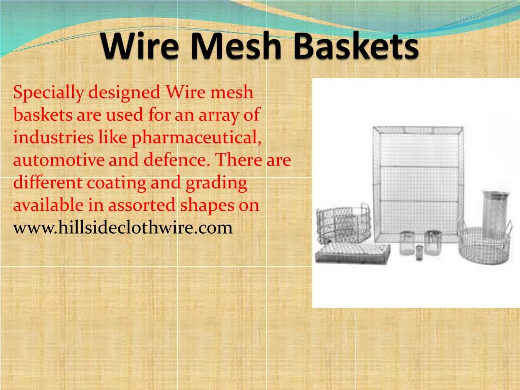 wire mesh baskets