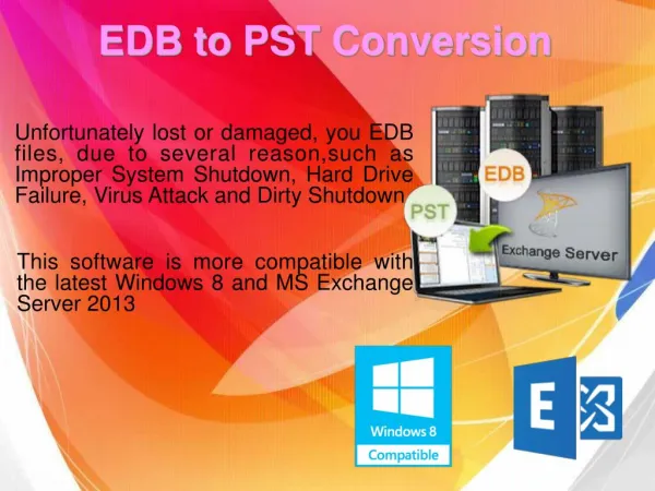 EDB to PST Conversion Tool