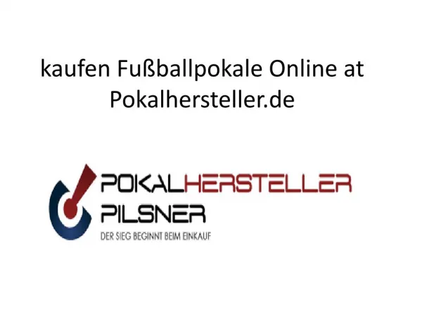 kaufen Fußballpokale Online at Pokalhersteller.de