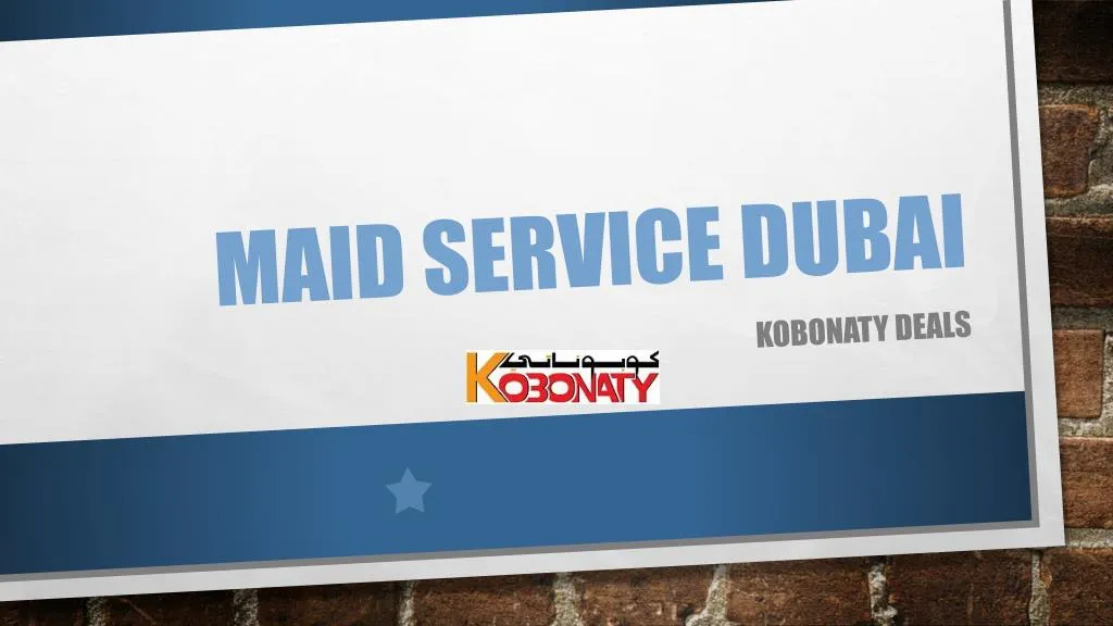 maid service dubai