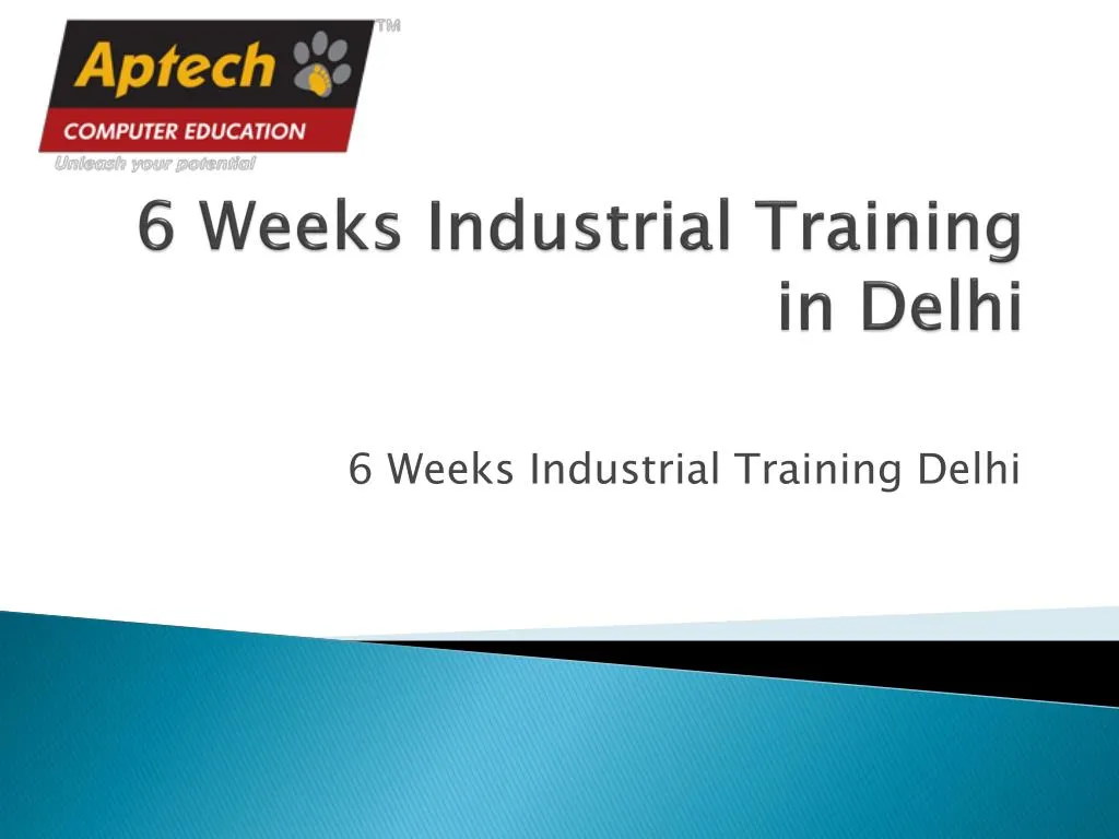 6 weeks industrial training in delhi