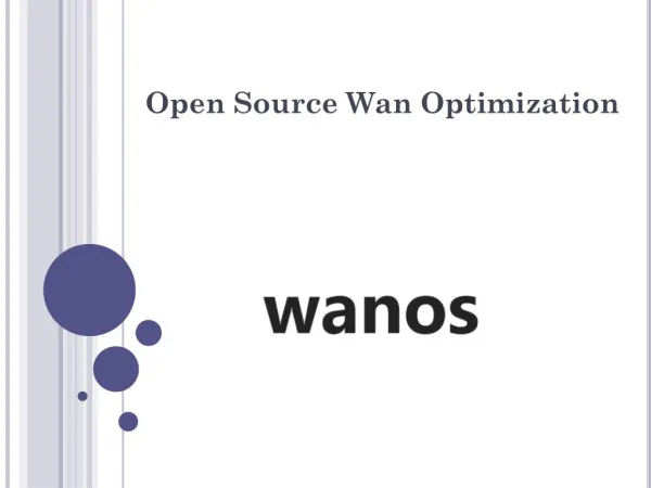 Open Source Wan Optimization