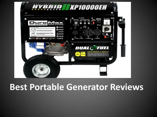 Portable Generator Reviews