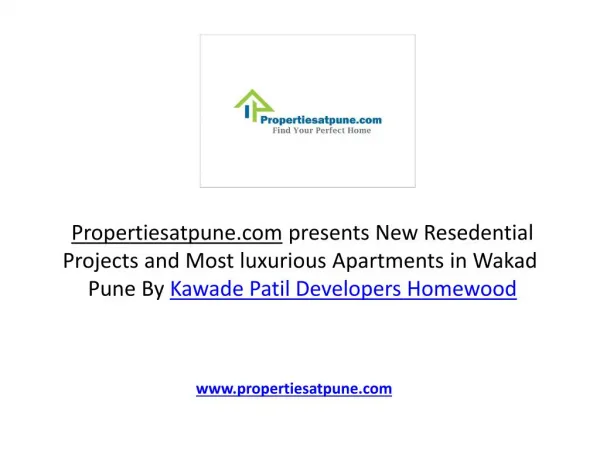Homewood Wakad Pune By Kawade Patil developers