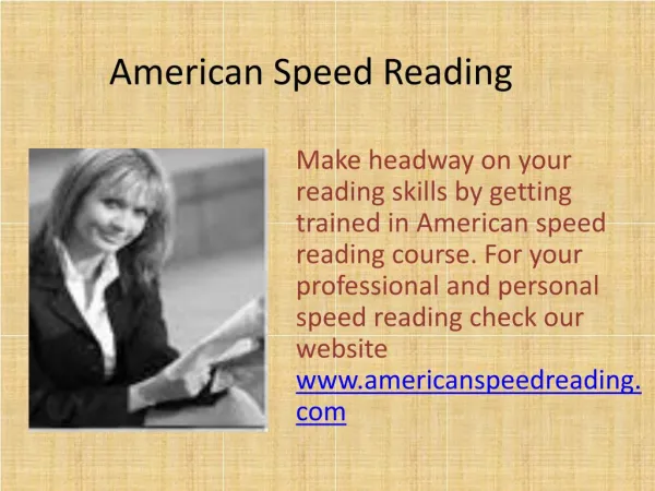 Speed Reading Seminars