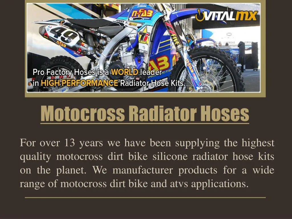 motocross radiator hoses