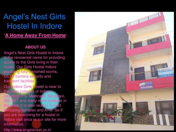 Angel's Nest Girls Hostel Indore