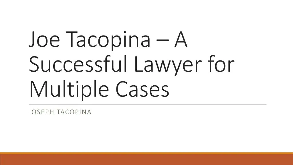 joe tacopina a successful lawyer for multiple cases