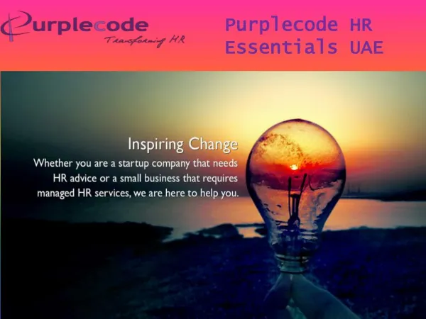 Human Resources Management - Purplecode.ae