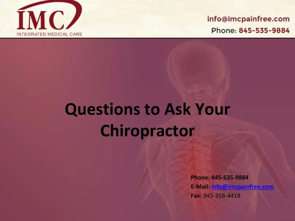 questions to ask your chiropractor