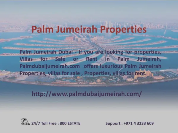 Palm Jumeirah Property for Rent - palmdubaijumeirah.com