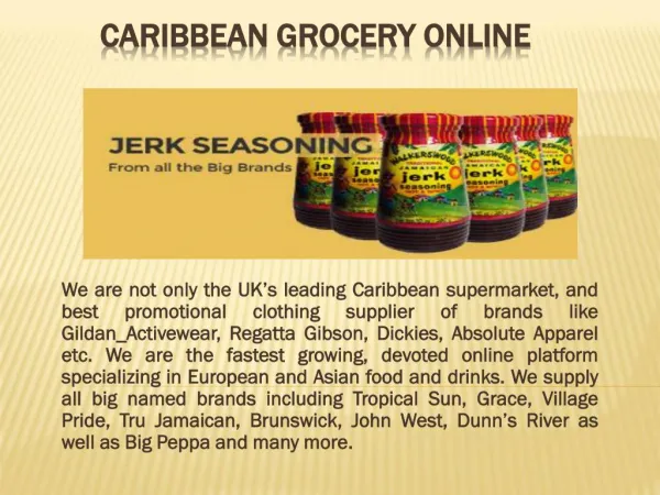 Caribbean Grocery Online