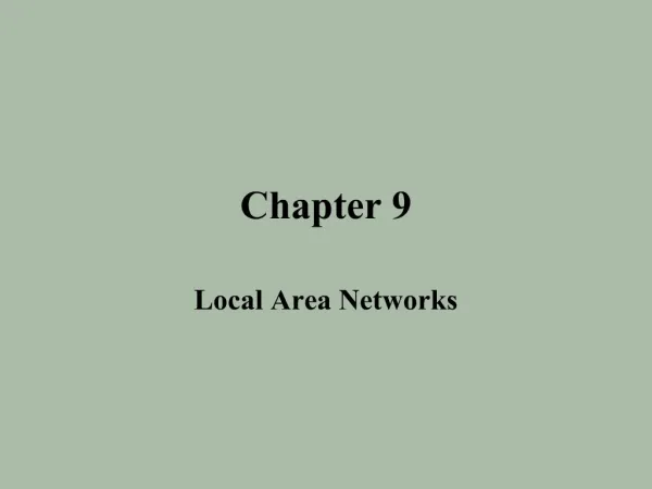 Local Area Networks