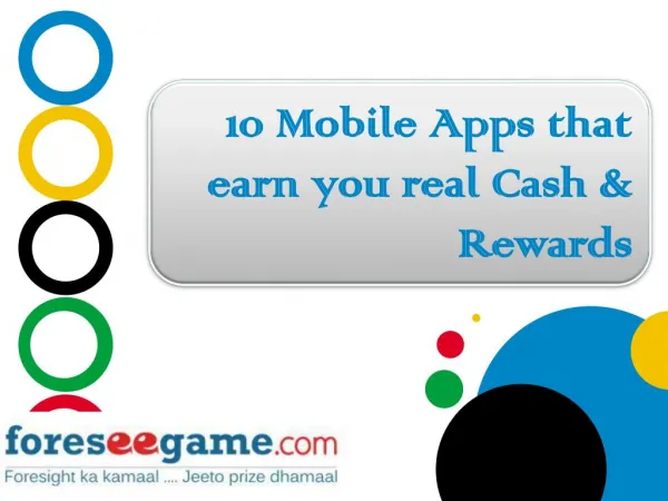 10 Mobile Apps that Earn you Real Cash and Reward