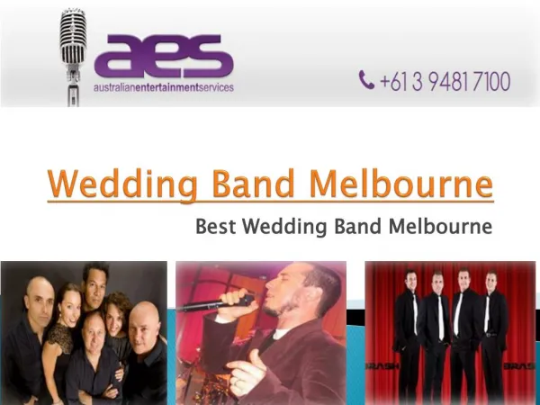 best Wedding bands Melbourne