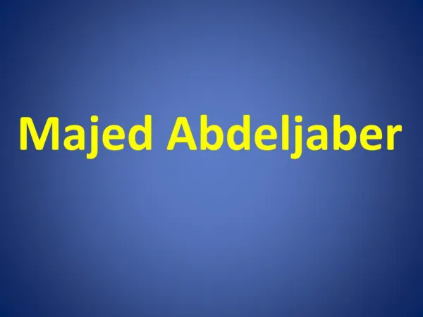 Majed Abdeljaber - Honorary Counselor