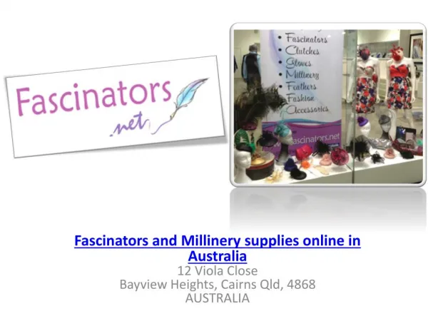 Fascinators and Millinery supplies Online - Fascinators.net