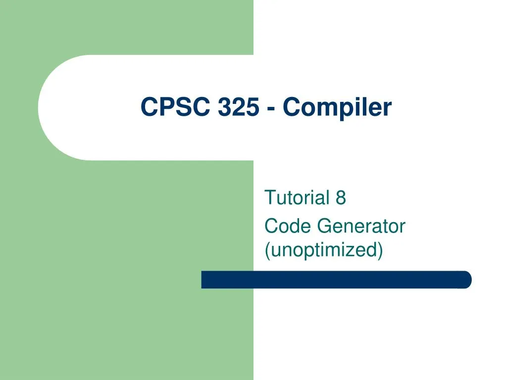cpsc 325 compiler