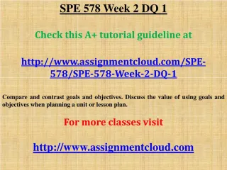 SPE 578 Week 2 DQ 1 - slide 1