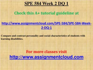 SPE 584 Week 2 DQ 1 - slide 1