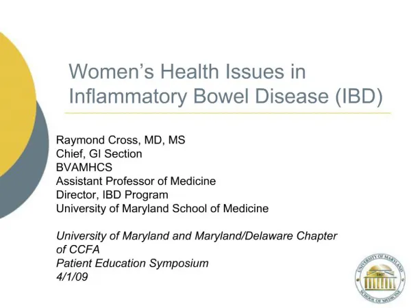 Women s Health Issues in Inflammatory Bowel Disease IBD