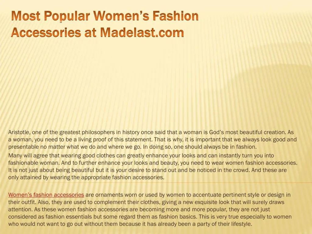 most popular women s fashion accessories at madelast com