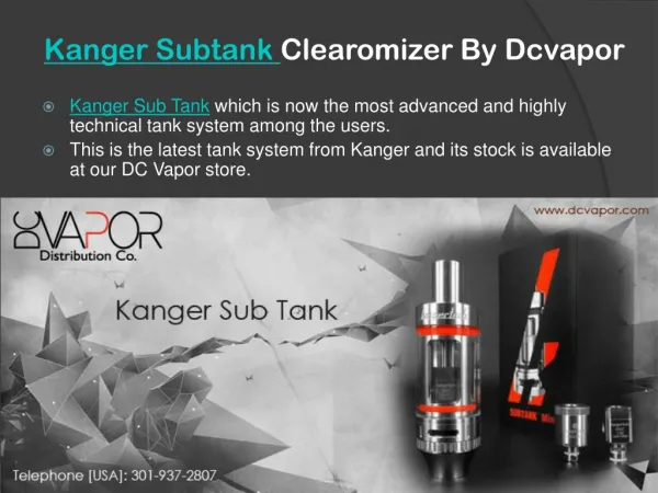 Kanger Subtank Clearomizer by Dcvapor