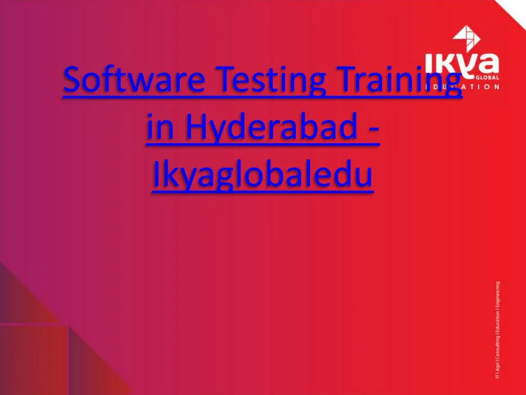 software testing training in hyderabad ikyaglobaledu