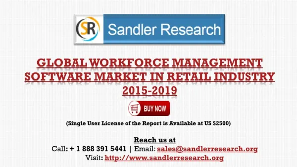 Global Workforce Management Software Market 2015-2019