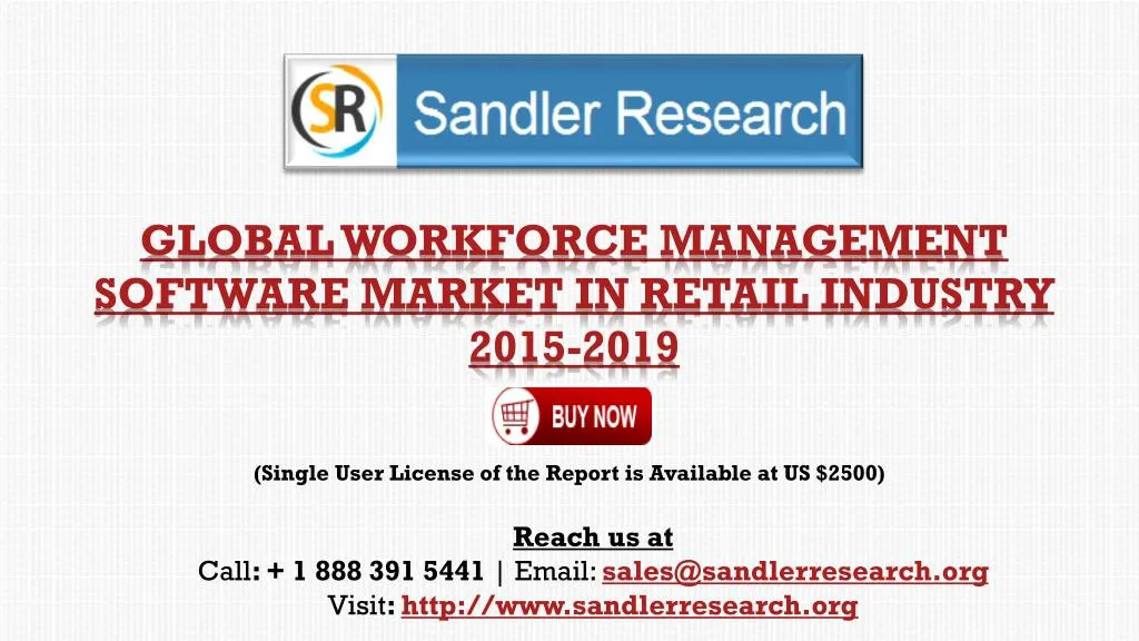 global workforce management software market in retail industry 2015 2019