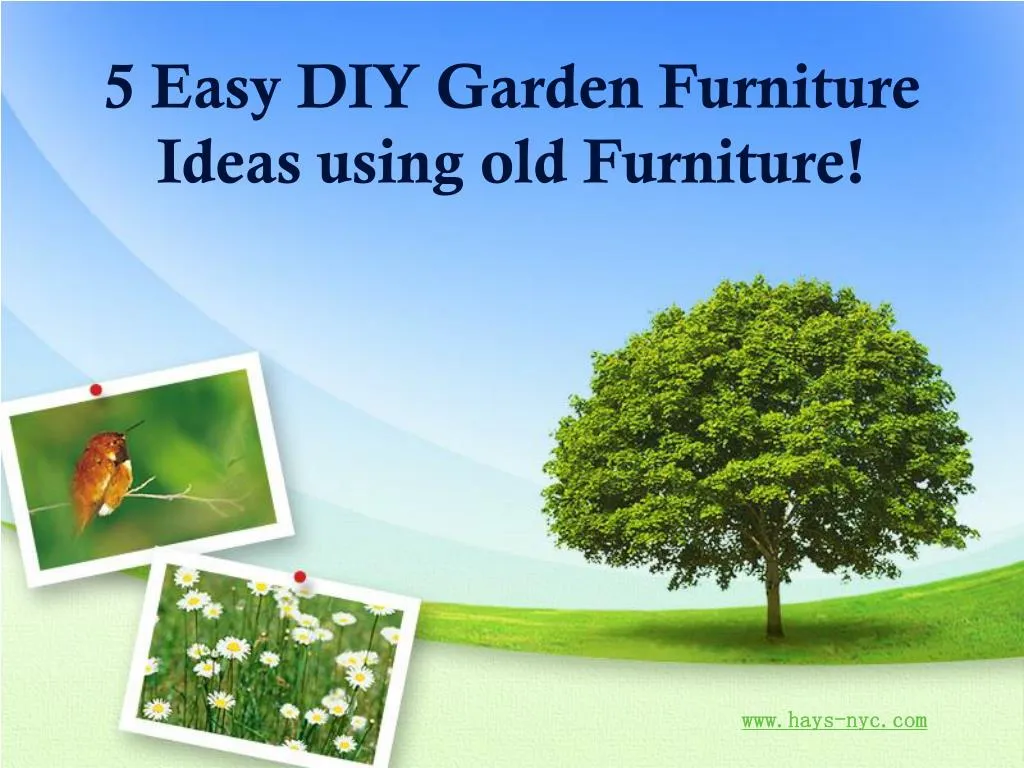 5 easy diy garden furniture ideas using old furniture